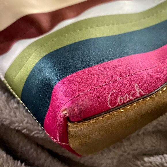 Coach Legacy Striped Mini-Tote Satchel Bag - Picture 12 of 12